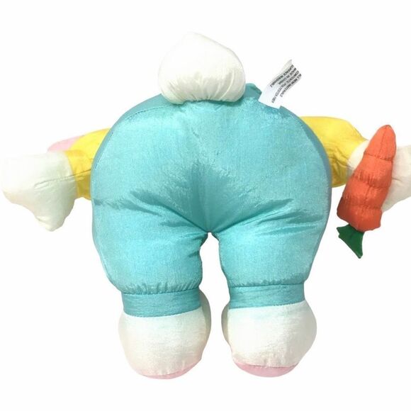 Vtg Intl Silver Co Nylon Bunny Carrot Puffalump Style Plush Stuffed Animal 10 In - Picture 8 of 12